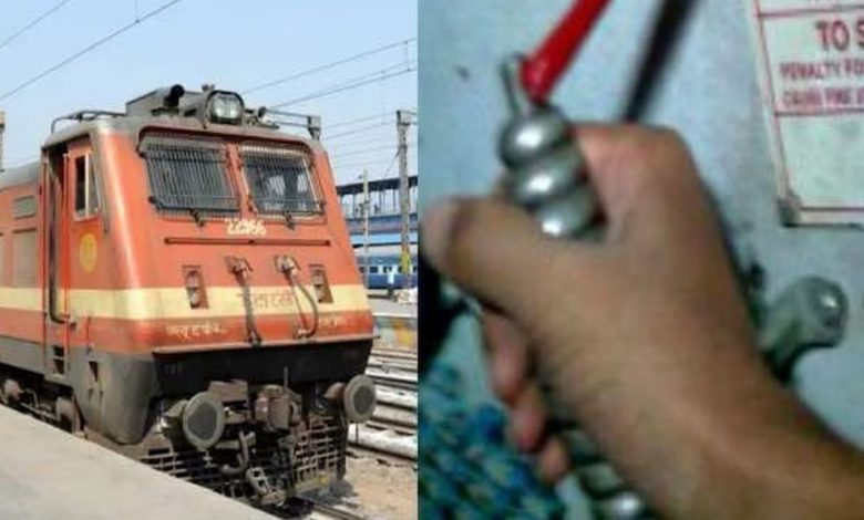 Passengers being fined by railway officials for chain pulling in Mumbai, causing train delays.
