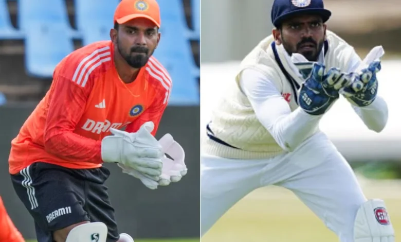 KL Rahul and KS Bharat in action, vying for the wicketkeeping spot in the IND vs SA 1st Test.