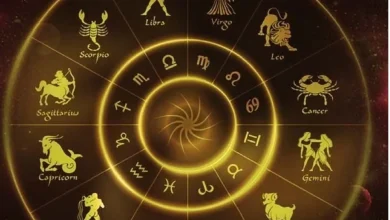 A radiant Jupiter casting its auspicious light on zodiac symbols, symbolizing Guru Pushya Yoga's blessings.