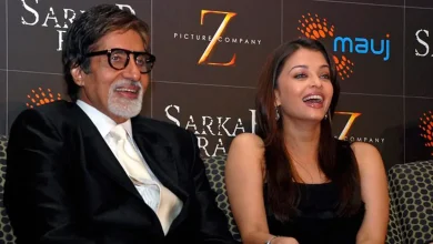 Amitabh Bachchan and Aishwarya Rai-Bachchan at an event