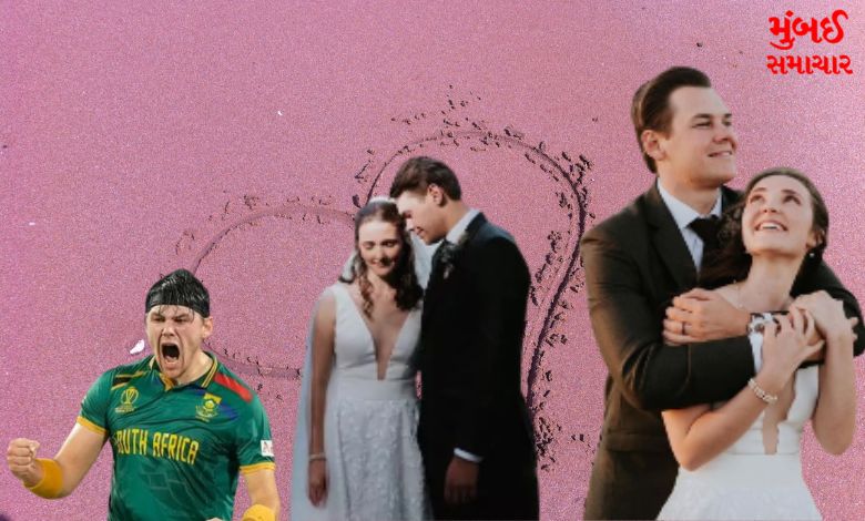 The South African bowler who made a name for himself in the World Cup got married