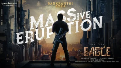 A poster of the movie "Eagle" with the text "Released on Makar Sankranti"