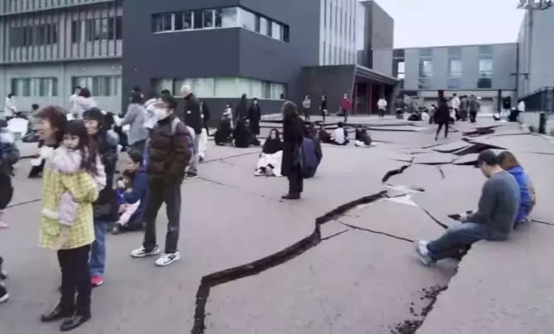 Authorities have warned of landslides and heavy rain in the aftermath of the earthquake