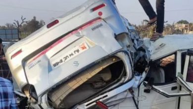 Strange accident in Rajasthan: Car bounces after hitting divider and then…