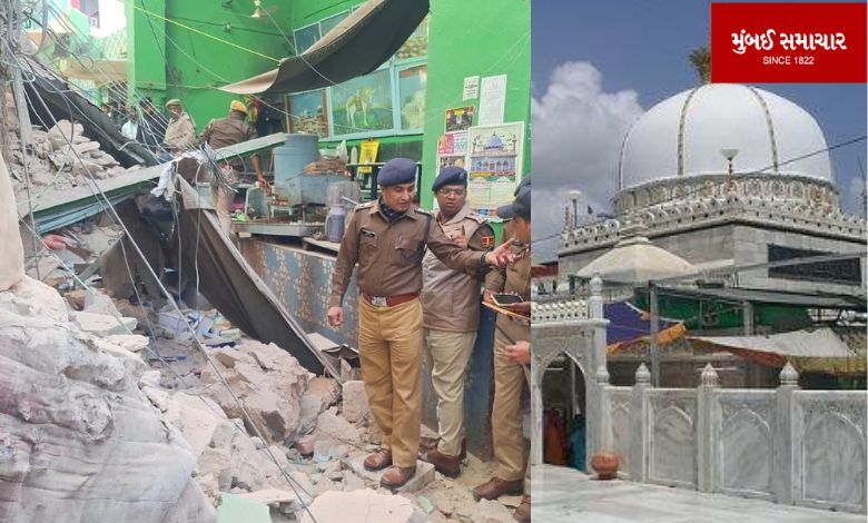 A three storied building collapsed near the shrine of Khwaja Gharib Nawaz in Ajmer.