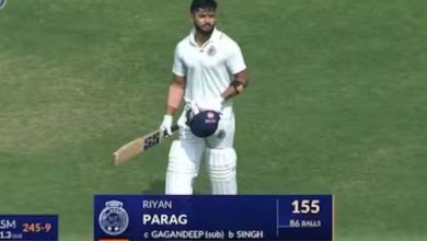 Ryan Parag's 12 sixes: 60th-fastest century in Ranji