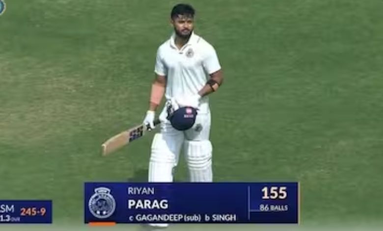 Ryan Parag's 12 sixes: 60th-fastest century in Ranji