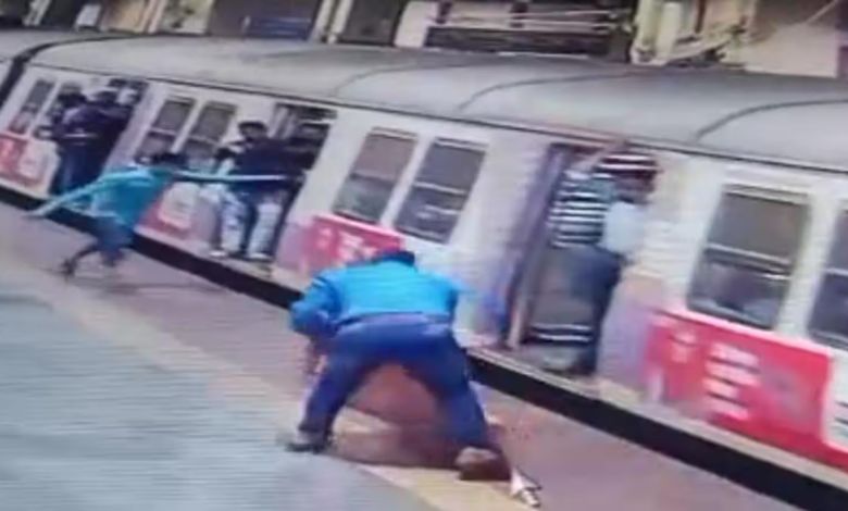 Railway employee saves life of passenger who fell from moving train, video goes viral