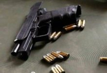 Eight guns, fifteen cartridges seized: Two arrested