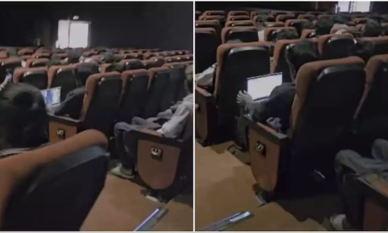 Viral Video: After work from office in Bengaluru, now work from theater has started