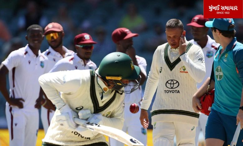 Out of sight, tragedy struck: Khawaja gets jaw injury on bouncer from new Caribbean bowler