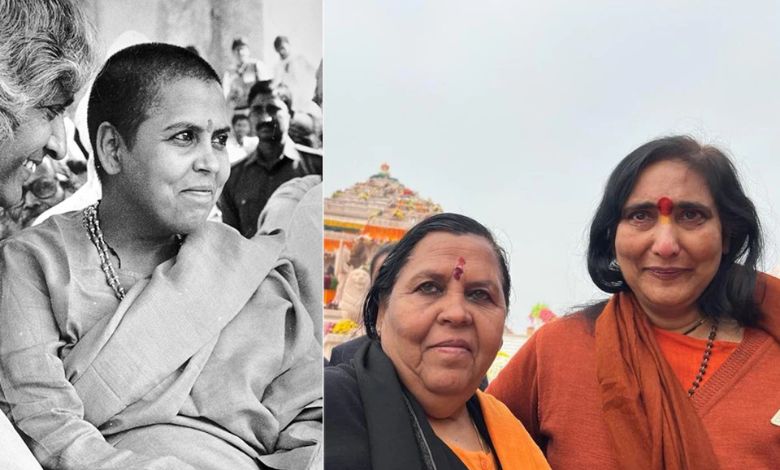 Sadhvi cried profusely after embracing Uma Bharti in Ayodhya, know what she said?