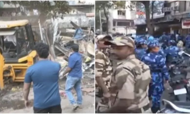 Bulldozers run in Nayanagar: Strict action against rioters after vandalizing the vehicles of Ram devotees