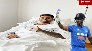 What other good news from ICC did Suryakumar receive on his bed after surgery?