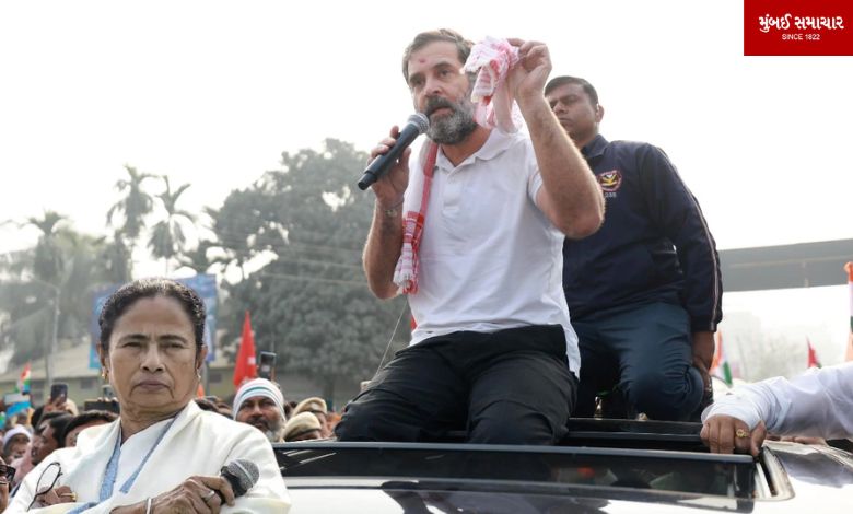 Bharat Jodo Nyay yatra: Attack on Rahul's SUV in West Bengal Congress accuses Mamata Sarkar