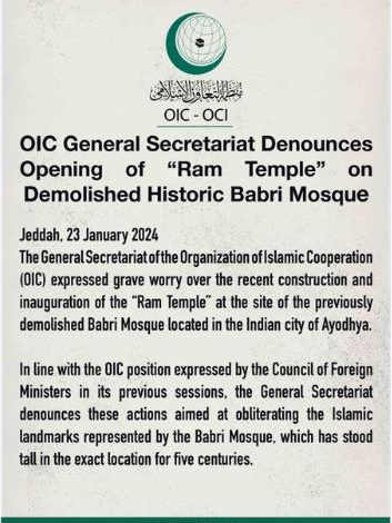 Organization of Islamic Cooperation (OIC) of Muslim countries