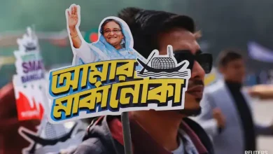 Prime Minister Sheikh Hasina casts her vote in the 2024 Bangladesh elections.