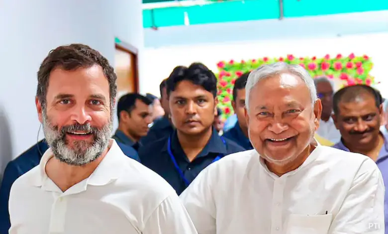 Rahul Gandhi and Nitish Kumar