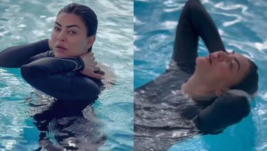 What was Sushmita Sen doing in the swimming pool in minus one degree? The video went viral...