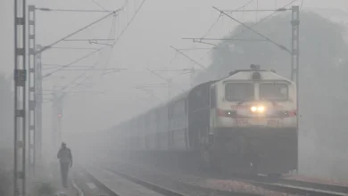 A total of 28 railway trains are running late due to dense fog. Look, your train is not in it...