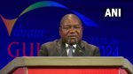 Mozambique President Filipe Nyusi in Ahmedabad before Vibrant Summit