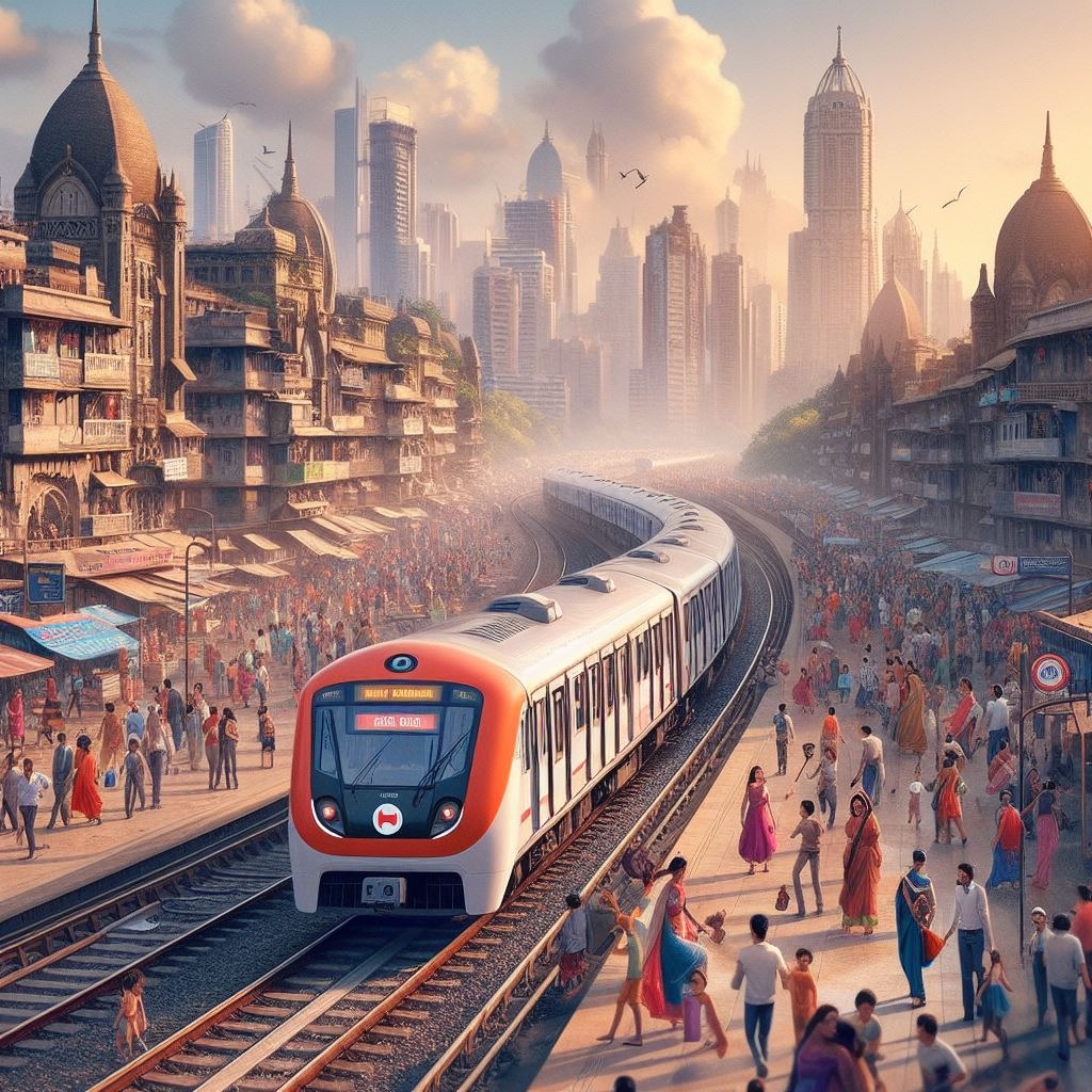Mumbai's local train will look like this after 100 years... Look at the amazing view...
