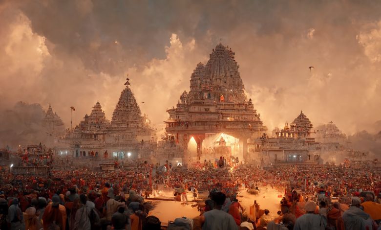 Ayodhya 500 years ago by AI