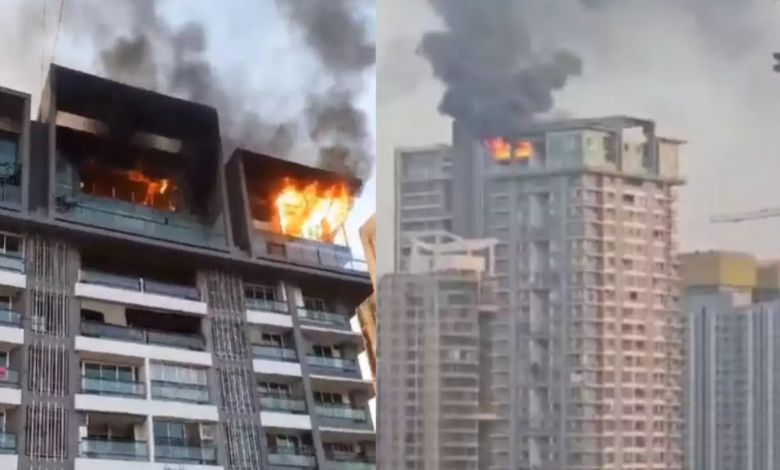Fire in Pent House of High-rise Building