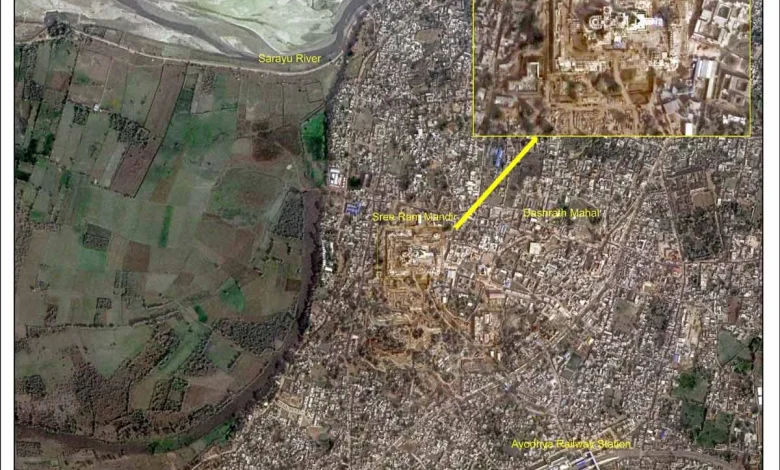 How does Ram Mandir look like from space? ISRO took pictures of Ayodhya