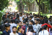Student applying to college through GCAS portal on laptop