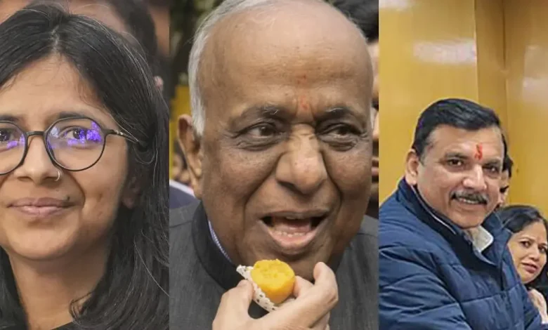 Sanjay Singh, Swati Maliwal and Narayan Das Gupta