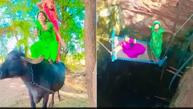 women-jump-well-buffalo-dance-instagram-reels-viral-video