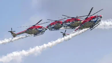 IAF's Sarang helicopter team performed brilliantly at the Singapore Air Show