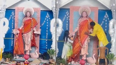 Saraswati Statue: Uproar in Tripura college over statue of Goddess Saraswati without sari