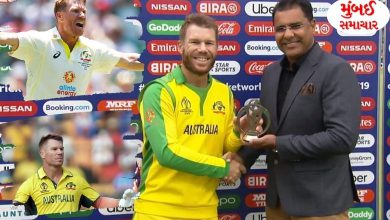 David Warner wins the award for the third time in the 100th match!