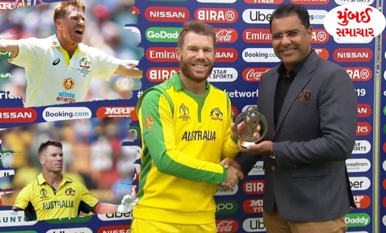 David Warner wins the award for the third time in the 100th match!