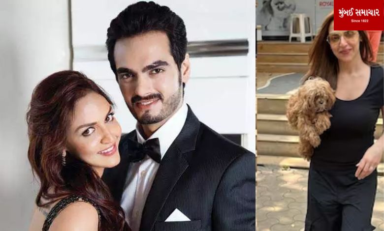 After separating from her husband, with whom did Esha Deol go for a walk, the photo went viral...