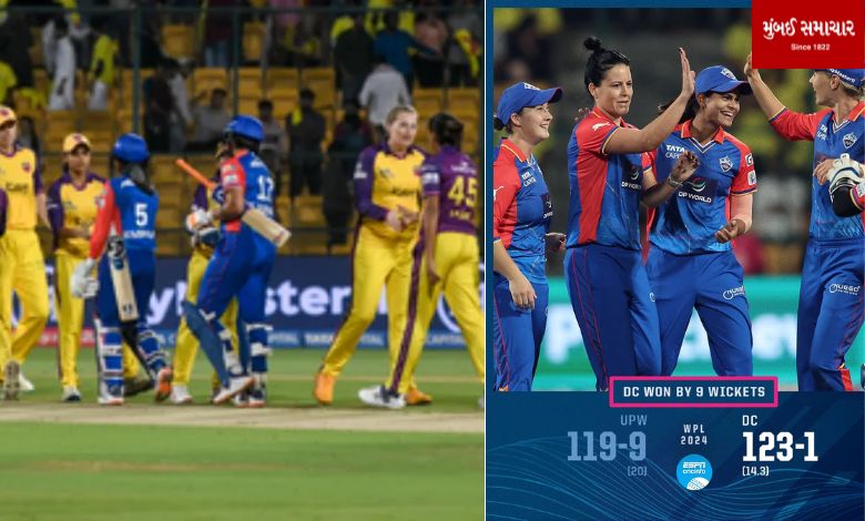 Women's Premier League: Delhi Capitals beat UP Warriors by nine wickets