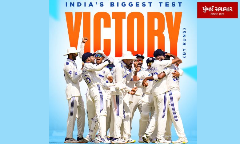 india beat england historic test win 434 runs