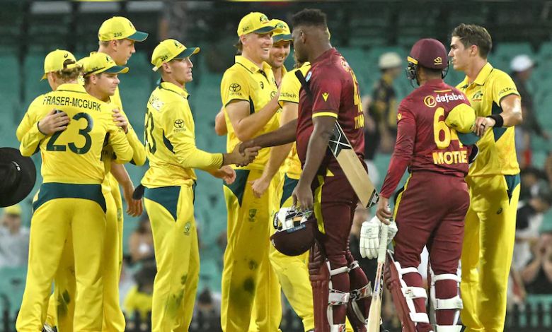 AUS VS WI Oneday Match