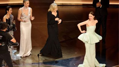 This actress got into trouble with her dress at the Oscars...