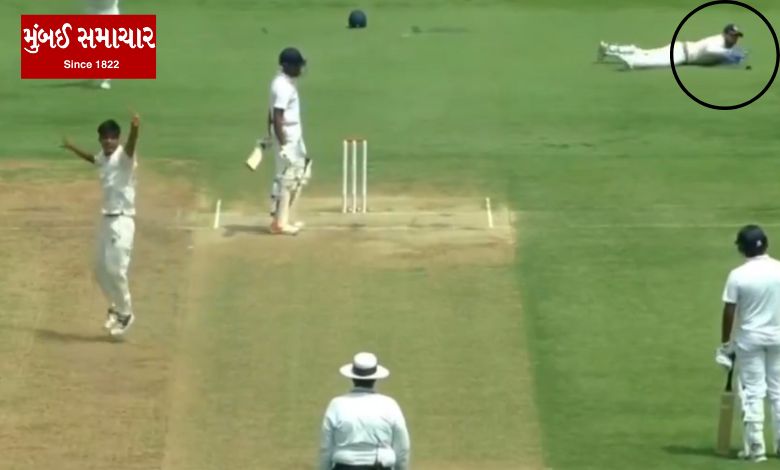 After the wicket keeper dropped the catch, the umpire gave out on social media