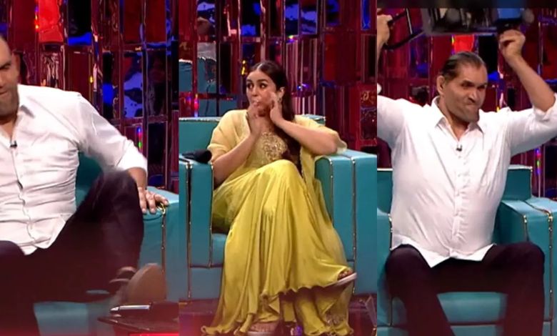What the Great Khali did on Huma Qureshi's show