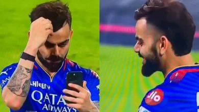 Who did Virat Kohli video call after winning the match? The video went viral on social media.