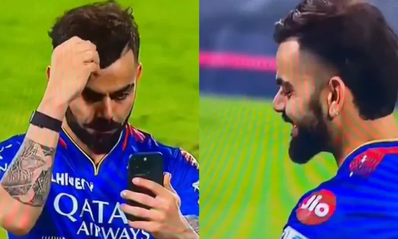 Who did Virat Kohli video call after winning the match? The video went viral on social media.