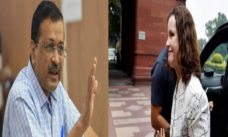 Indian officials in discussion with US diplomat regarding Arvind Kejriwal’s arrest
