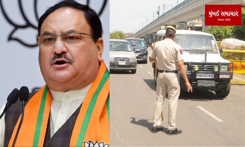 BJP president JP Nadda's wife's car was stolen in Delhi