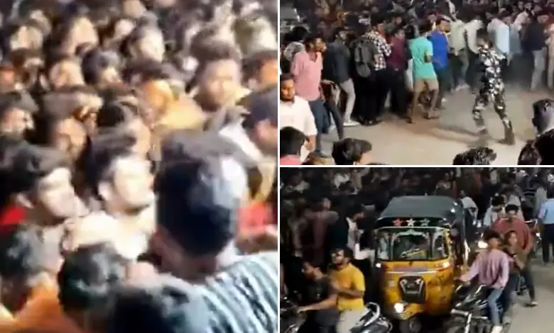 Police resorted to a lathi charge to disperse the unruly crowd that gathered for a ‘free haleem’ at the restaurant located in Hyderabad