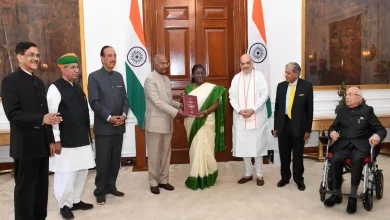 The high-level committee on ‘’one nation one election”, headed by former President Ram Nath Kovind submitting its report to President Droupadi Murmu