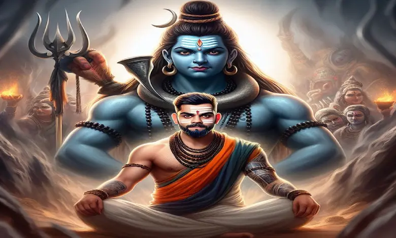 Virat Kohli and lord shiva